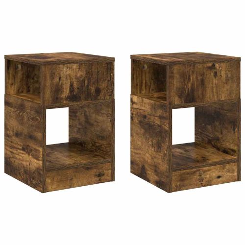 Крайна масичка 2 pcs Димян дъб 30,5 x 30 x 45 см