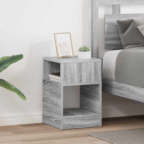 Крайна масичка 2 pcs Сив Сонома 30,5 x 30 x 45 см