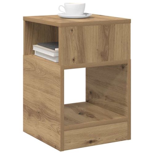 Крайна масичка 2 pcs Дъб 30,5 x 30 x 45 см Инженерно дърво