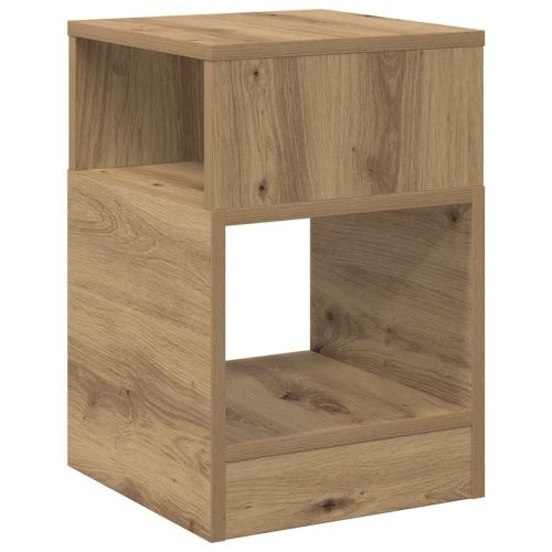 Крайна масичка 2 pcs Дъб 30,5 x 30 x 45 см Инженерно дърво