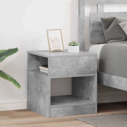 Крайна масичка 2 pcs Циментено сиво 40,5 x 40 x 45 см