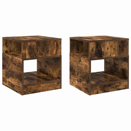 Крайна масичка 2 pcs Димян дъб 40,5 x 40 x 45 см