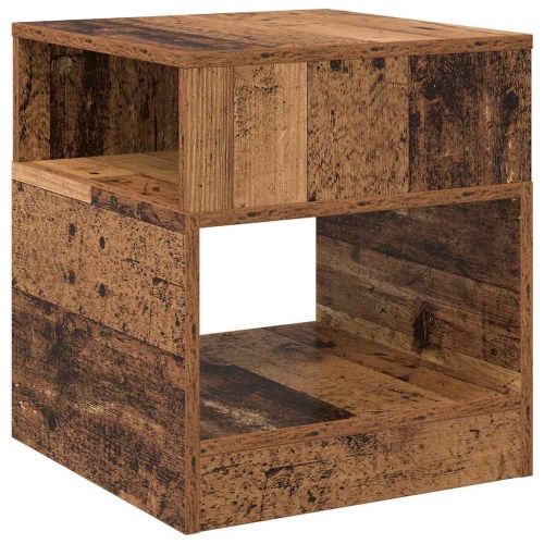 Крайна масичка 2 pcs Старо дърво 40,5 x 40 x 45 см