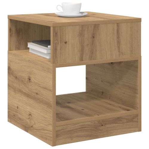 Крайна масичка 2 pcs Дъб 40,5 x 40 x 45 см Инженерно дърво
