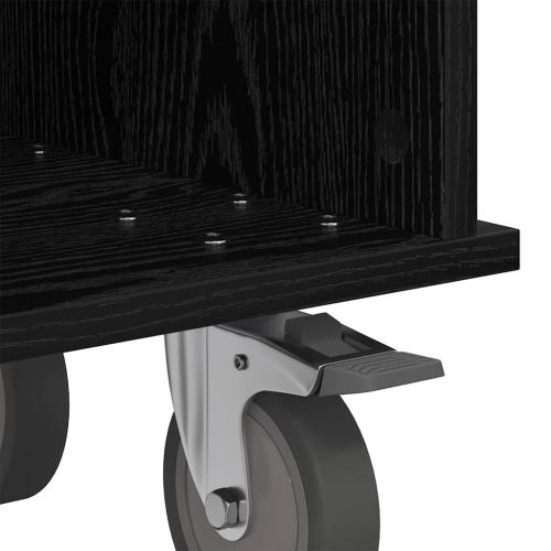 ТВ стойка Черния дъб 37 x 35 x 35 см Инженерно дърво