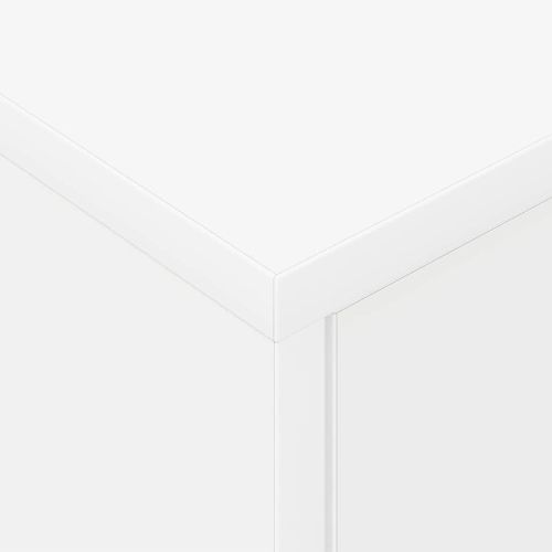 Нощно шкафче 2 pcs Бяло 40,5 x 40 x 48 см Инженерно дърво