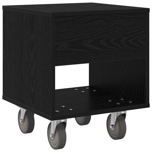 Нощно шкафче 2 pcs Черния дъб 40,5 x 40 x 48 см Инженерно дърво