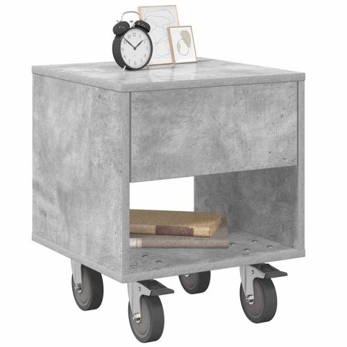 Нощно шкафче 2 pcs Циментено сиво 40,5 x 40 x 48 см