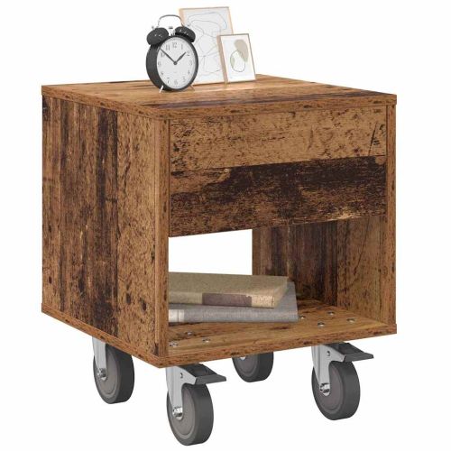 Нощно шкафче 2 pcs Старо дърво 40,5 x 40 x 48 см