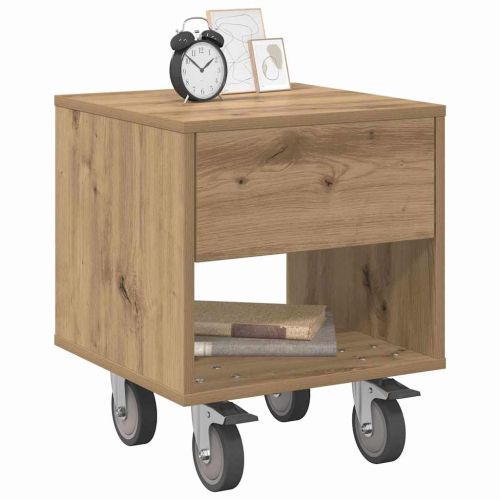 Нощно шкафче Дъб 40,5 x 40 x 48 см Инженерно дърво