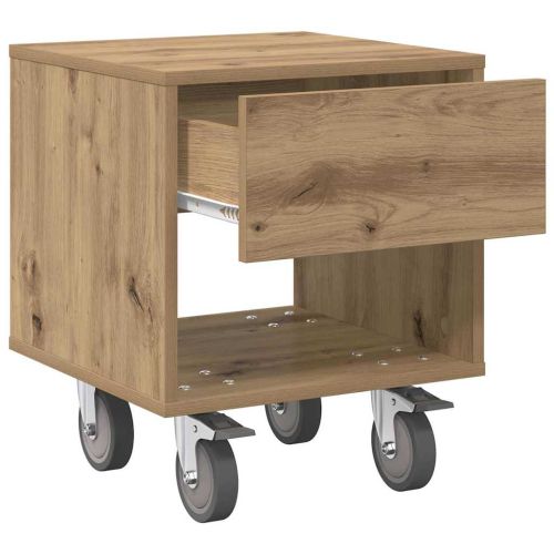 Нощно шкафче Дъб 40,5 x 40 x 48 см Инженерно дърво
