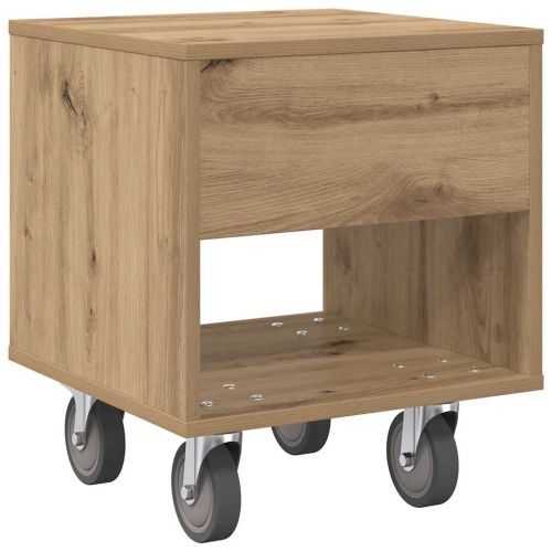 Нощно шкафче 2 pcs Дъб 40,5 x 40 x 48 см Инженерно дърво