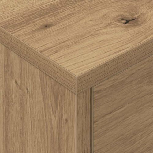 Нощно шкафче 2 pcs Дъб 40,5 x 40 x 48 см Инженерно дърво