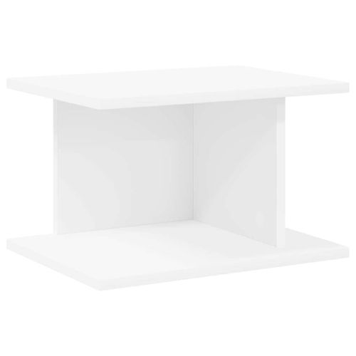 Нощно шкафче Бяло 40 x 30 x 25 см Инженерно дърво