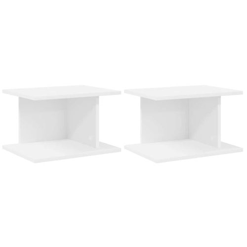 Нощно шкафче 2 pcs Бяло 40 x 30 x 25 см Инженерно дърво