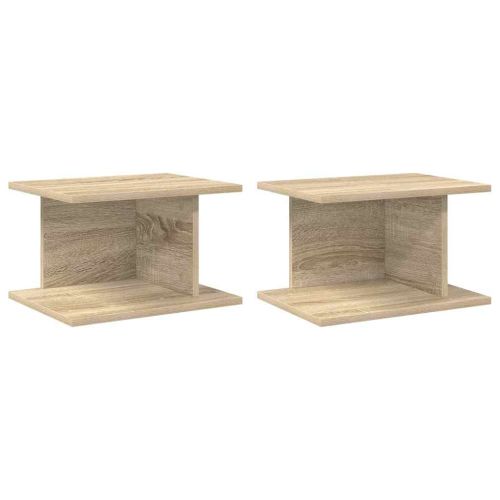 Нощно шкафче 2 pcs Сонома дъб 40 x 30 x 25 см Инженерно дърво