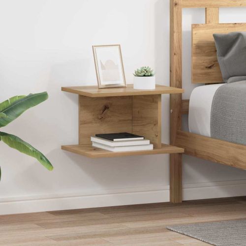 Нощно шкафче 2 pcs Дъб 40 x 30 x 25 см Инженерно дърво