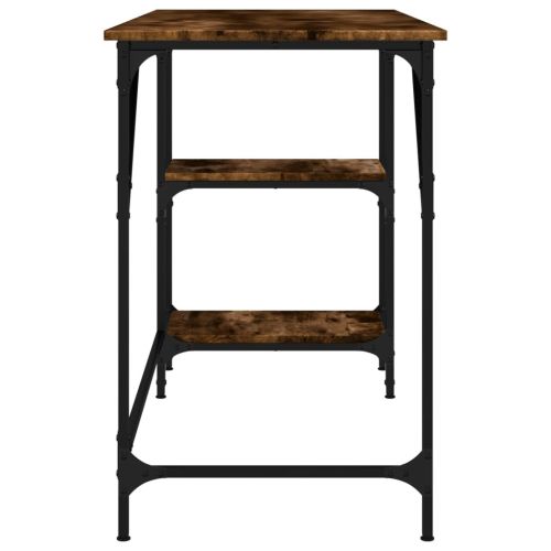 Бюро, опушен дъб, 120x50x75 см, метал и инженерно дърво