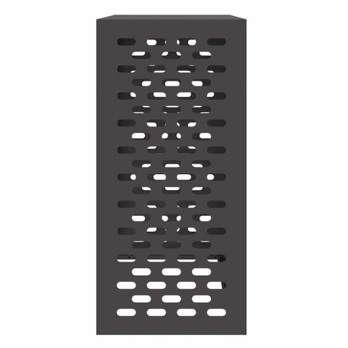 Покритие за климатик Черно 110 x 50 x 105 см Стомана