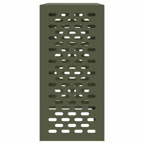 Покритие за климатик Маслиненозелен 110 x 50 x 105 см Стомана