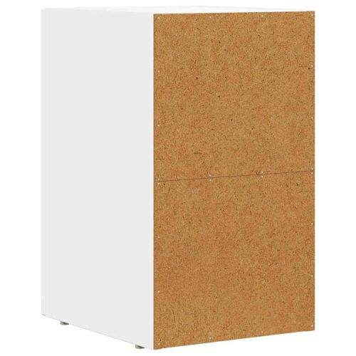 Нощно шкафче Бяло 29.5 x 35 x 50 см Инженерно дърво