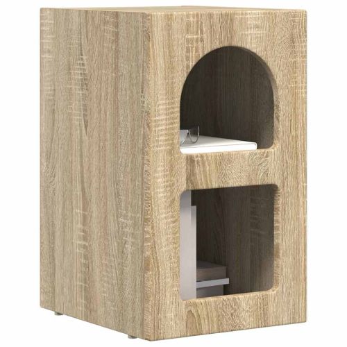 Нощно шкафче Сонома дъб 29,5 x 33,5 x 50 см Инженерно дърво