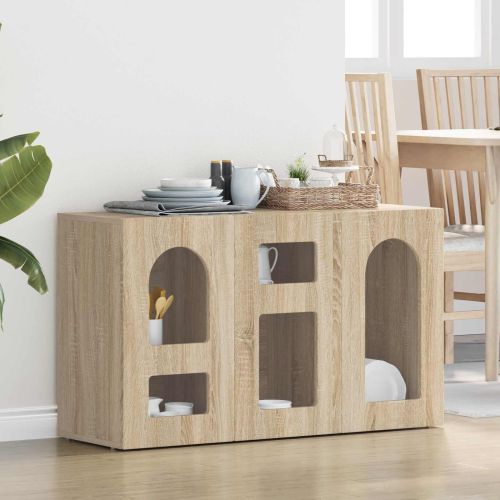 Служебен шкаф Сонома дъб 100 x 35 x 59 см Инженерно дърво