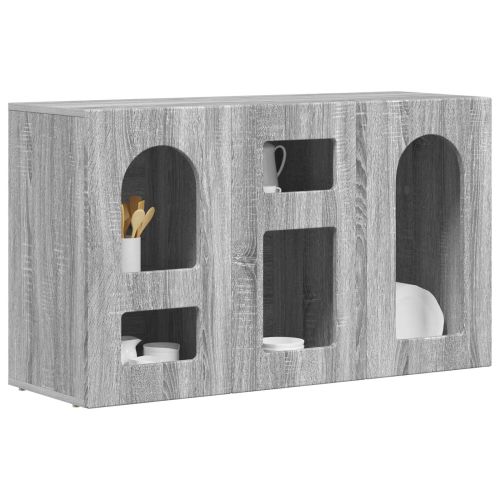 Служебен шкаф Сив Сонома 100 x 35 x 59 см Инженерно дърво