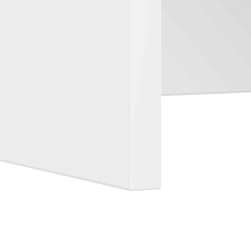 Стенно бюро със съхранение Бяло 60 x 45 x 30 cm Инженерно дърво