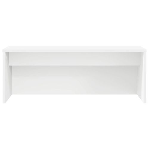 Стенно бюро със съхранение Бяло 80 x 45 x 30 см Инженерно дърво