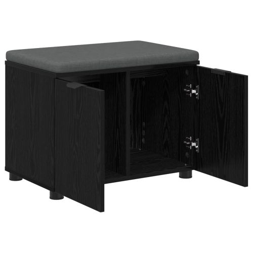 Пейка за коридор с възглавница с рафт Черен Дъб 60 x 38 x 46 см
