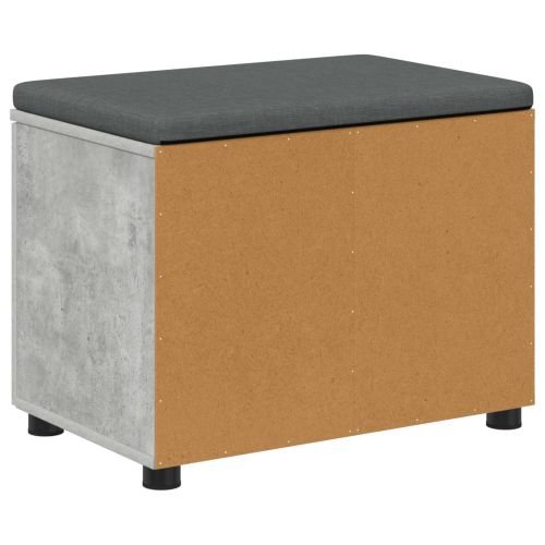 Пейка за коридор с възглавница Бетонно Сиво 60 x 38 x 46 см