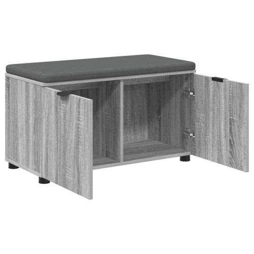 Пейка за коридор с възглавница Сиво Сонома 80 x 38 x 46 см
