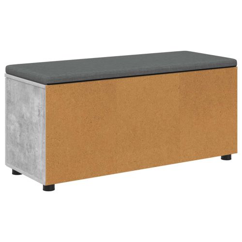 Пейка за коридор с възглавница Бетонно Сиво 100 x 38 x 46 см