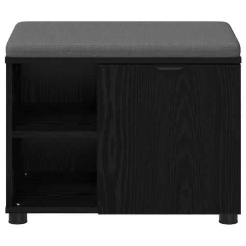 Пейка за коридор с възглавница с рафт Черен Дъб 60 x 38 x 46 см
