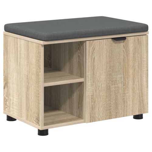 Пейка за коридор с възглавница Сонома дъб 60 x 38 x 46 см