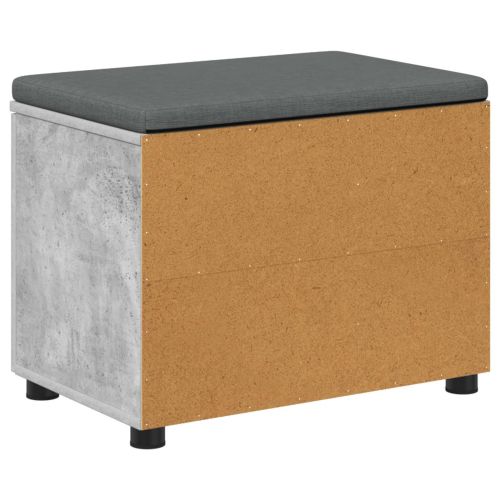 Пейка за коридор с възглавница Бетонно Сиво 60 x 38 x 46 см