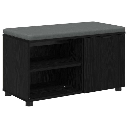 Пейка за коридор с възглавница с рафт Черен Дъб 80 x 38 x 46 см