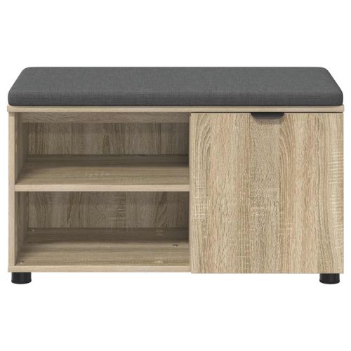 Пейка за коридор с възглавница Сонома дъб 80 x 38 x 46 см