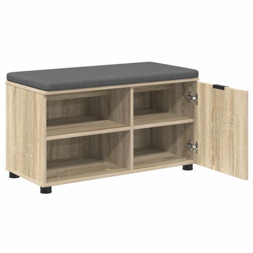 Пейка за коридор с възглавница Сонома дъб 80 x 38 x 46 см