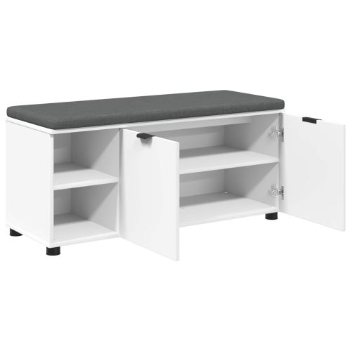 Пейка за коридор с възглавница с рафт Бял 100 x 38 x 46 см