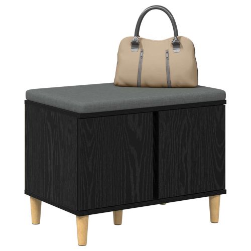 Пейка за коридор с възглавница Черен Дъб 60 x 38 x 46 см