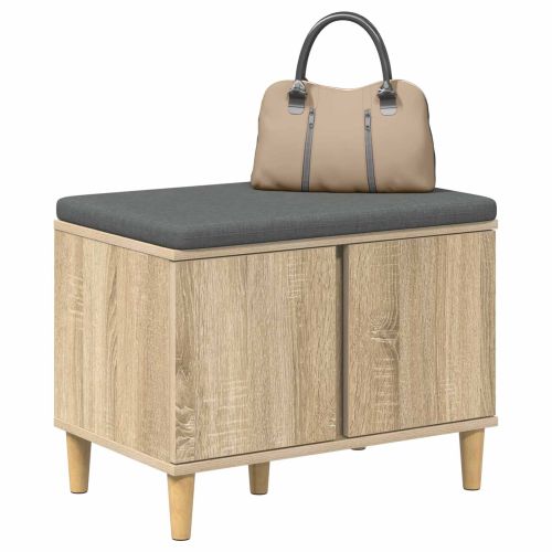 Пейка за коридор с възглавница Сонома дъб 60 x 38 x 46 см
