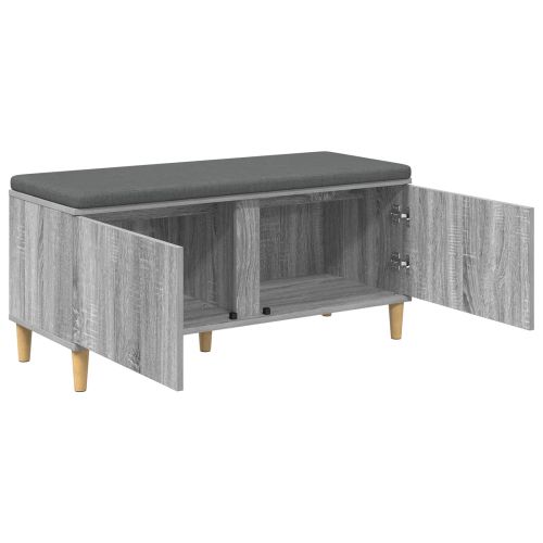 Пейка за коридор с възглавница Сиво Сонома 100 x 38 x 46 см