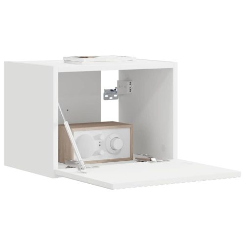 TV стенен шкаф Бяло 39 x 31 x 29,5 см Инженерно дърво