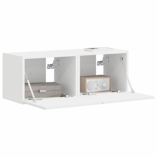 TV стенен шкаф 2 pcs Бяло 39 x 31 x 29,5 см Инженерно дърво