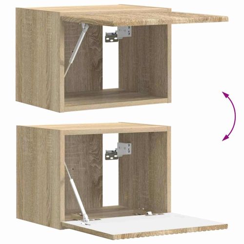 TV стенен шкаф 2 pcs Сонома 39 x 31 x 29,5 см Инженерно дърво