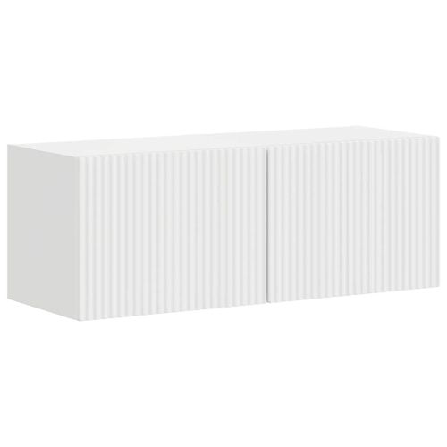 TV стенен шкаф 2 pcs Гланц бяло 39 x 31 x 29,5 см