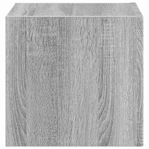 TV стенен шкаф Сив Сонома 39 x 31 x 29,5 см Инженерно дърво