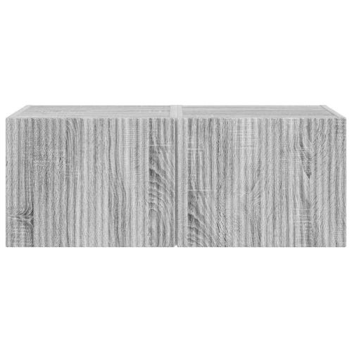 TV стенен шкаф 2 pcs Сив Сонома 39 x 31 x 29,5 см